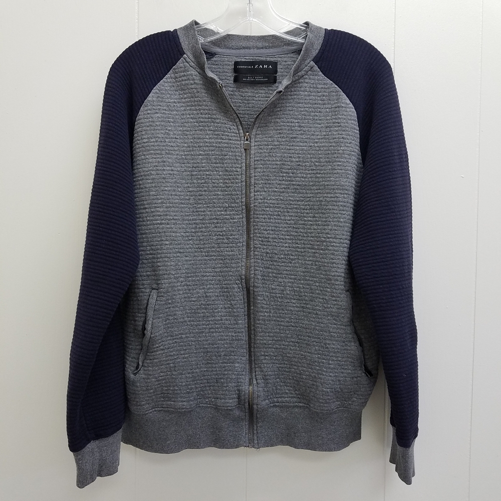 Zara Essentials Daily Outfit Ribbed Jacket